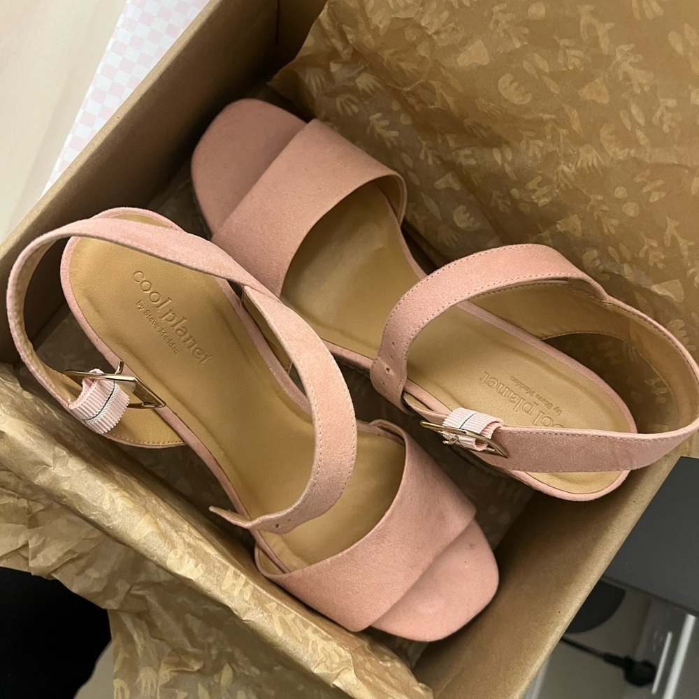 Steve Madden Blush Pink Wedges
